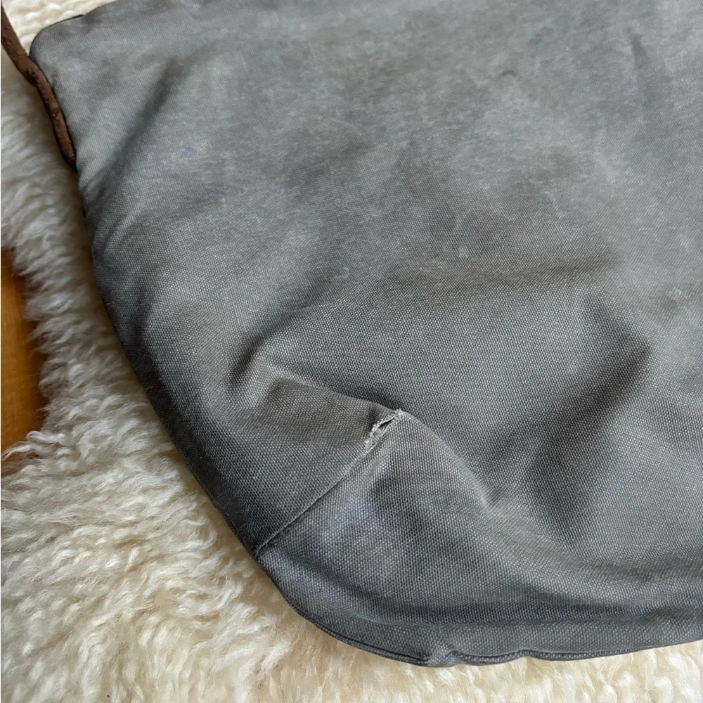 Waxed Canvas and Leather Crossbody - Picture 9 of 9